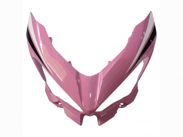 Billigste Kawasaki Ninja 400 Motorrad Verkleidung 2018-2024 - Rosa Matt Schwarz Bienenwabe