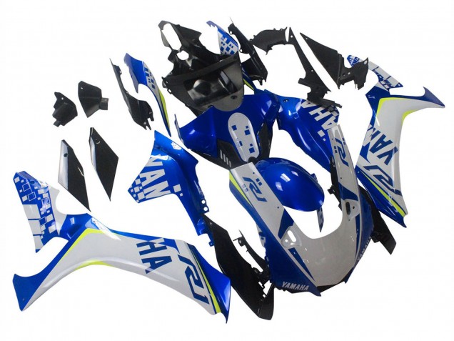 Billigste Yamaha YZF 1000 R1 Motorrad Verkleidung 2020-2025 - Weiss Blau Neon Gelb Glanzendes Schwarz