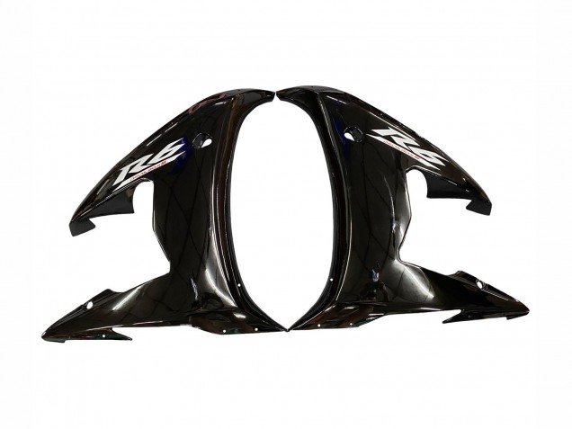 Billigste Yamaha YZF R6 Motorrad Verkleidung 2003-2004 - Glanzendes Schwarz Weiss Aufkleber