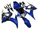 Billigste Yamaha YZF R6 Motorrad Verkleidung 2003-2004 - Blau Weiss Glanzendes Schwarz Yamalube
