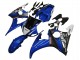 Billigste Yamaha YZF R6 Motorrad Verkleidung 2003-2004 - Blau Weiss Glanzendes Schwarz Yamalube