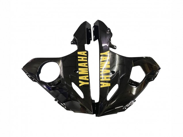 Billigste Yamaha YZF R6S Motorrad Verkleidung 2006-2009 - Glanzendes Schwarz Gold Aufkleber