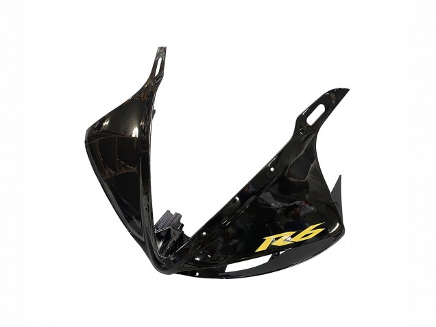 Billigste Yamaha YZF R6S Motorrad Verkleidung 2006-2009 - Glanzendes Schwarz Gold Aufkleber