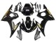 Billigste Yamaha YZF R6S Motorrad Verkleidung 2006-2009 - Glanzendes Schwarz Gold Aufkleber