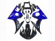 Billigste Yamaha YZF R6 Motorrad Verkleidung 2003-2004 - Blau Glanzendes Schwarz