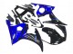 Billigste Yamaha YZF R6S Motorrad Verkleidung 2006-2009 - Blau Glanzendes Schwarz