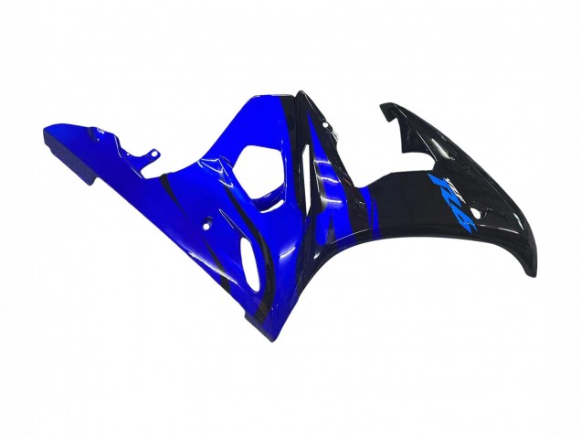 Billigste Yamaha YZF R6S Motorrad Verkleidung 2006-2009 - Blau Glanzendes Schwarz