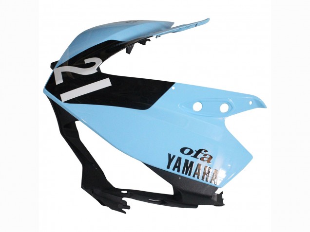 Billigste Yamaha YZF R3/R25 Motorrad Verkleidung 2015-2018 - Hellblau Schwarz Yamalube 21