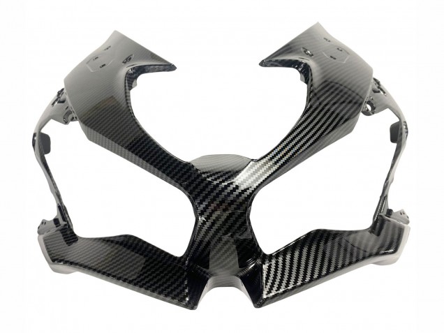 Billigste Kawasaki ZX6R Motorrad Verkleidung 2019-2022 - Weiss Schwarz Carbonfaser