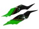 Billigste Kawasaki ZX6R Motorrad Verkleidung 2019-2022 - Grun Glanzendes Schwarz Rot