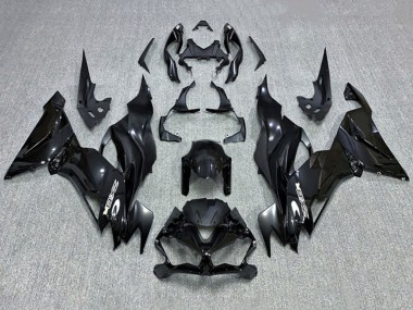 Billigste Kawasaki ZX6R Motorrad Verkleidung 2019-2022 - Glanzendes Schwarz