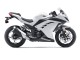 Billigste Kawasaki EX300 Motorrad Verkleidung 2013-2024 - Weiss Schwarz