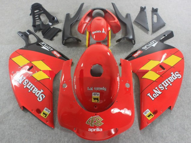 Billigste Aprilia RS125 Motorrad Verkleidung 2000-2005 - Rot Gelb Schwarz Spains No1