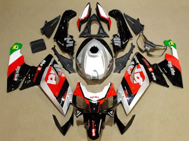 Billigste Aprilia RS125 Motorrad Verkleidung 2006-2011 - Rot Silber Schwarz Grun