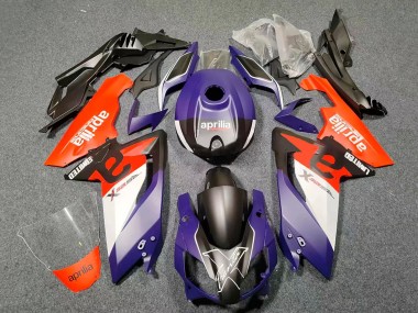 Billigste Aprilia RS125 Motorrad Verkleidung 2006-2011 - Dunkel Lila Rot Schwarz Weiss