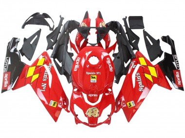 Billigste Aprilia RS125 Motorrad Verkleidung 2006-2011 - Rot Weiss Gelb Schwarz
