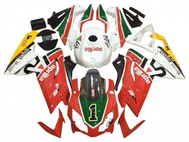 Billigste Aprilia RS125 Motorrad Verkleidung 2006-2011 - Weiss Rot Grun