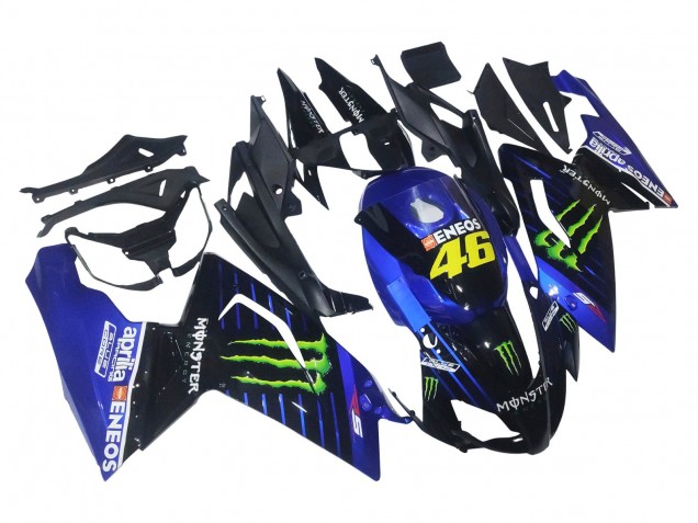 Billigste Aprilia RS125 Motorrad Verkleidung 2006-2011 - Blau Schwarz Grun Monster 46