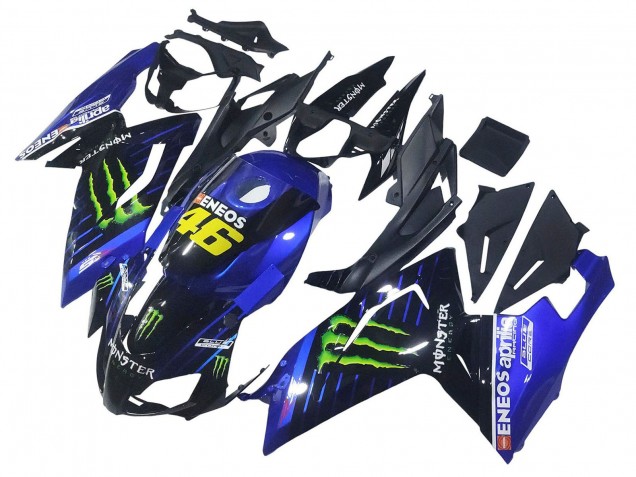 Billigste Aprilia RS125 Motorrad Verkleidung 2006-2011 - Blau Schwarz Grun Monster 46