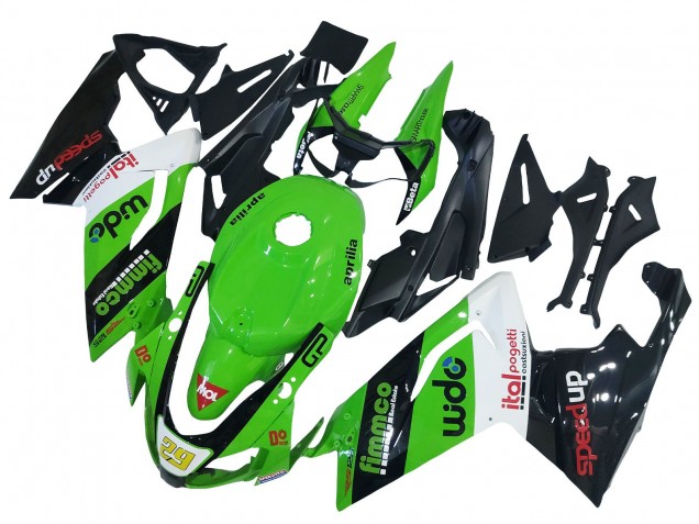 Billigste Aprilia RS125 Motorrad Verkleidung 2006-2011 - Grun Weiss Schwarz