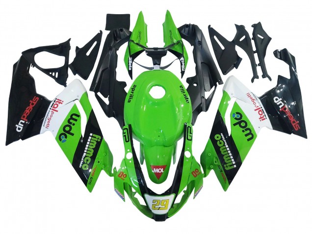 Billigste Aprilia RS125 Motorrad Verkleidung 2006-2011 - Grun Weiss Schwarz