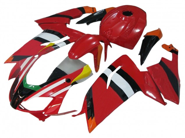 Billigste Aprilia RS125 Motorrad Verkleidung 2006-2011 - Rot Weiss Schwarz Gelb Grun