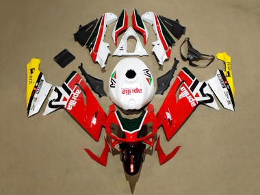 Billigste Aprilia RS125 Motorrad Verkleidung 2006-2011 - Rot Weiss Schwarz Gelb