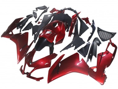 Billigste Aprilia RS4 50 125 Motorrad Verkleidung 2012-2018 - Rot Matt Schwarz
