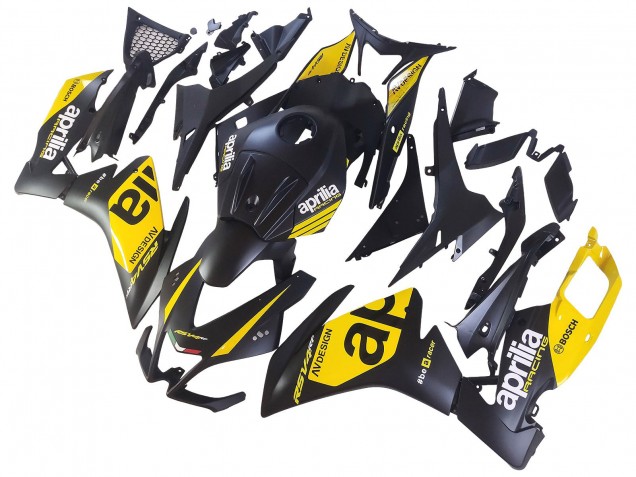 Billigste Aprilia RS4 50 125 Motorrad Verkleidung 2012-2018 - Gelb Matt Schwarz