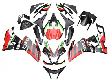 Billigste Aprilia RS4 50 125 Motorrad Verkleidung 2012-2018 - Rot Grun Schwarz