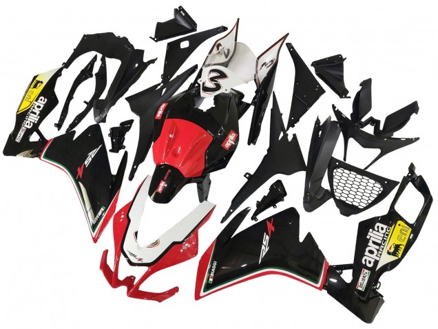 Billigste Aprilia RS4 50 125 Motorrad Verkleidung 2012-2018 - Weiss Rot Gelb Glanzendes Schwarz