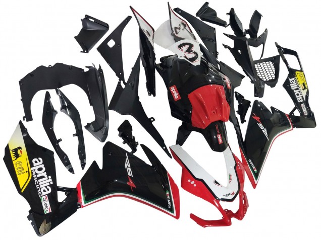 Billigste Aprilia RS4 50 125 Motorrad Verkleidung 2012-2018 - Weiss Rot Gelb Glanzendes Schwarz