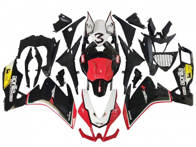 Billigste Aprilia RS4 50 125 Motorrad Verkleidung 2012-2018 - Weiss Rot Gelb Glanzendes Schwarz