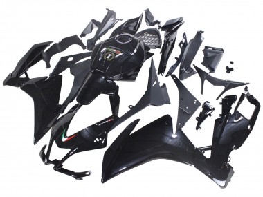 Billigste Aprilia RS4 50 125 Motorrad Verkleidung 2012-2018 - Glanzendes Schwarz