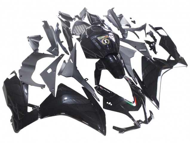 Billigste Aprilia RS4 50 125 Motorrad Verkleidung 2012-2018 - Glanzendes Schwarz
