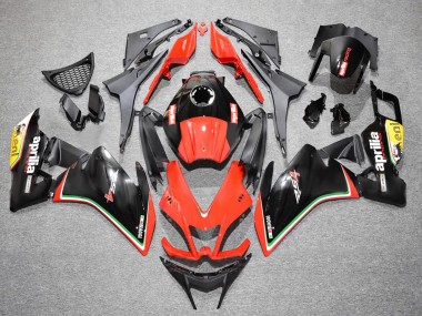 Billigste Aprilia RS4 50 125 Motorrad Verkleidung 2012-2018 - Rot Gelb Glanzendes Schwarz
