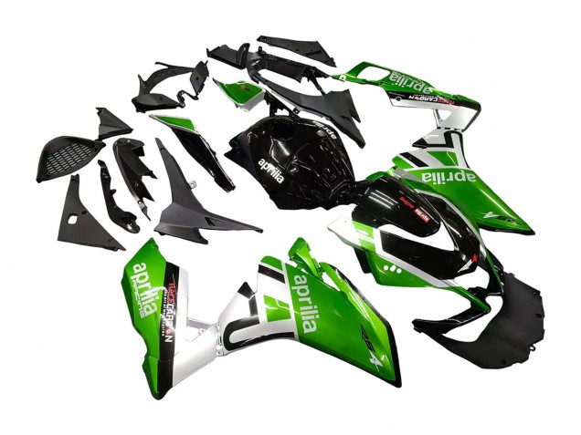 Billigste Aprilia RS4 50 125 Motorrad Verkleidung 2012-2018 - Weiss Grun Glanzendes Schwarz