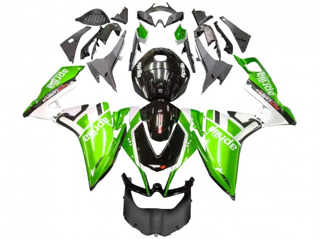 Billigste Aprilia RS4 50 125 Motorrad Verkleidung 2012-2018 - Weiss Grun Glanzendes Schwarz