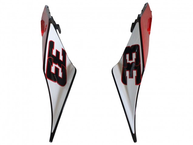 Billigste Aprilia RS4 50 125 Motorrad Verkleidung 2012-2018 - Silber Rot Glanzendes Schwarz