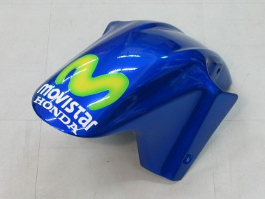 Billigste Honda CBR600 F4i Motorrad Verkleidung 2004-2007 - Blau Gelb Grun MoviStar