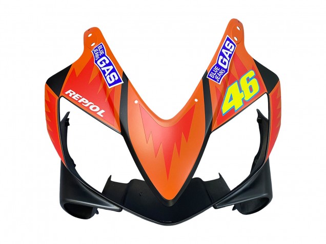 Billigste Honda CBR600 F4i Motorrad Verkleidung 2004-2007 - Matt Schwarz Orange Rossi