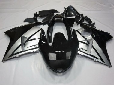 Billigste Honda CBR1100XX Blackbird Motorrad Verkleidung 1996-2007 - Silber Glanzendes Schwarz