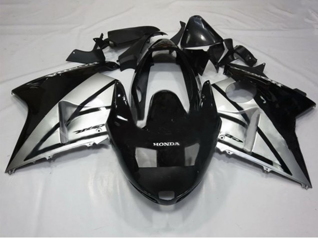 Billigste Honda CBR1100XX Blackbird Motorrad Verkleidung 1996-2007 - Silber Glanzendes Schwarz