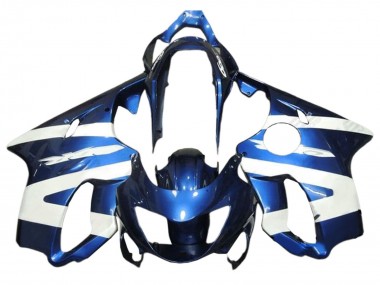 Billigste Honda CBR600 F4 Motorrad Verkleidung 1999-2000 - Weiss Blau