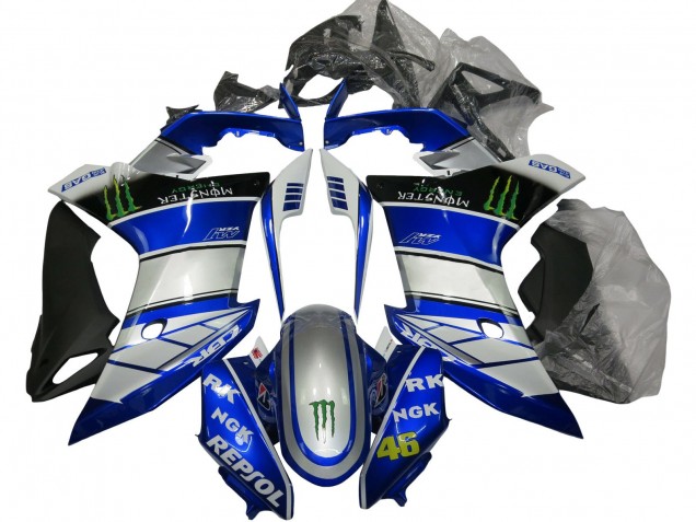 Billigste Honda CBR600F Motorrad Verkleidung 2011-2013 - Silber Blau Glanzendes Schwarz Grun Repsol Monster