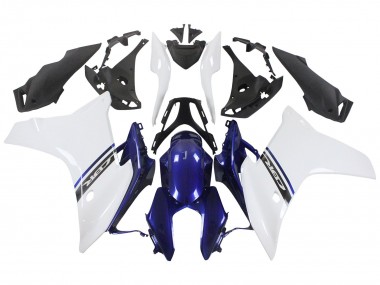 Billigste Honda CBR600F Motorrad Verkleidung 2011-2013 - Weiss Blau