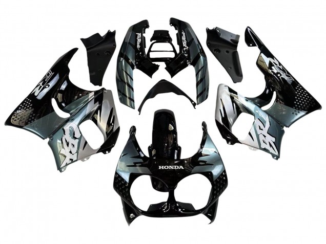 Billigste Honda CBR900RR 893 Motorrad Verkleidung 1992-1993 - Silber Glanzendes Schwarz