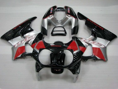 Billigste Honda CBR900RR 893 Motorrad Verkleidung 1992-1993 - Silber Rot Glanzendes Schwarz