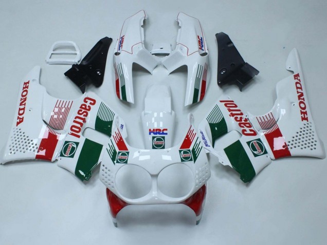 Billigste Honda CBR900RR 893 Motorrad Verkleidung 1992-1993 - Weiss Rot Grun Castrol HRC