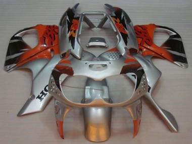 Billigste Honda CBR900RR 893 Motorrad Verkleidung 1992-1993 - Silber Orange Glanzendes Schwarz